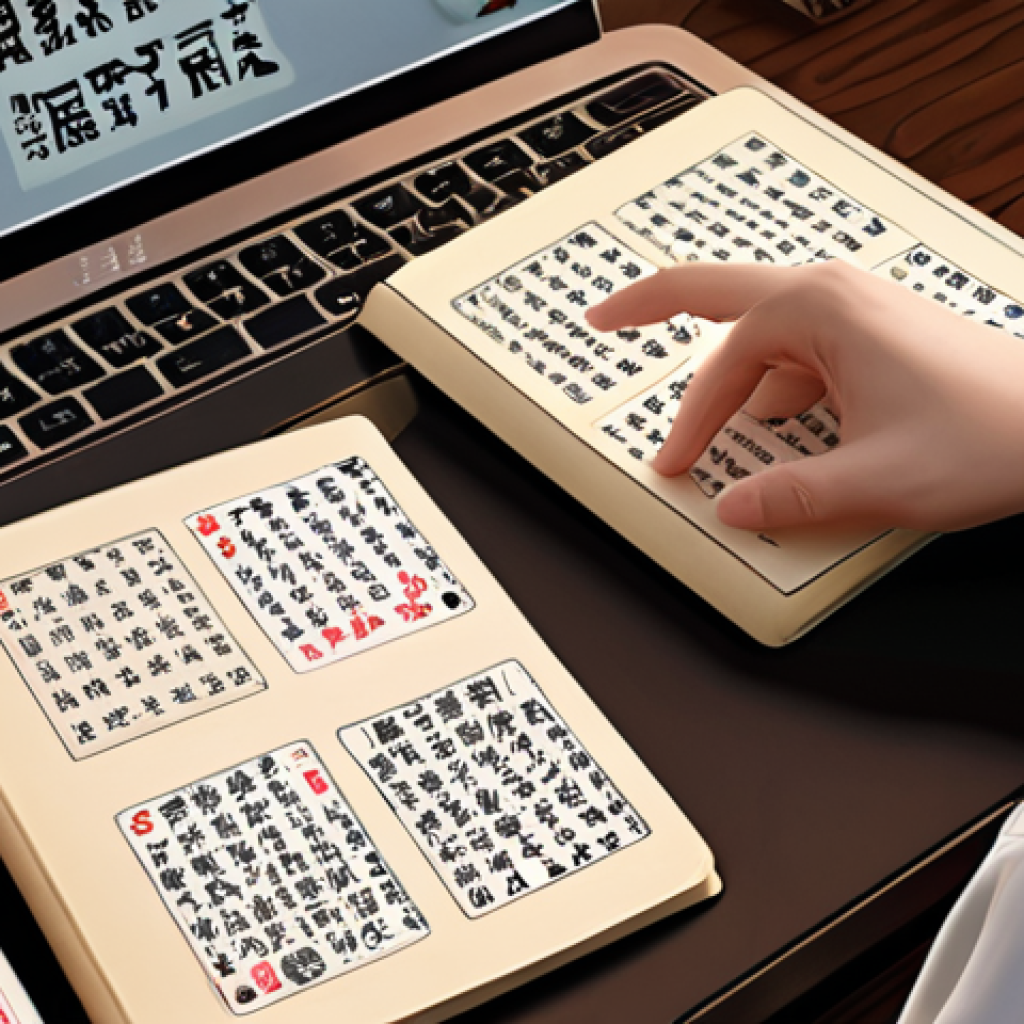 **A person studying Japanese with textbooks, flashcards (Kanji), and a laptop, highlighting the dedication to learning.**