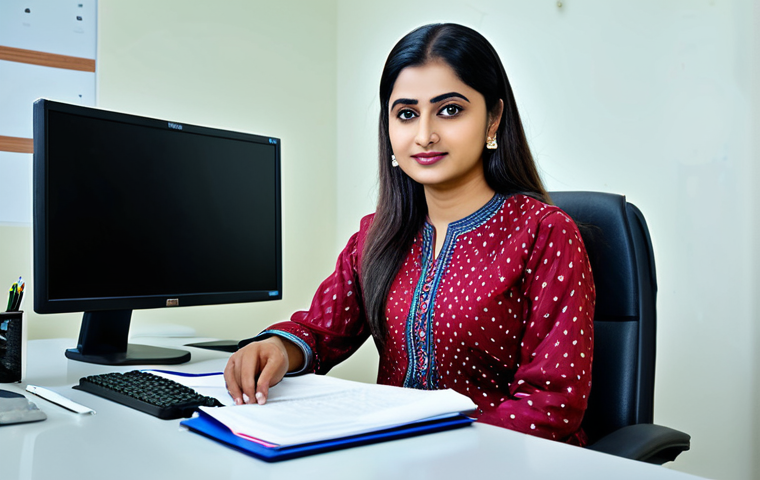 **
"A professional businesswoman in a modest salwar kameez, sitting at a desk in a modern Dhaka office, fully clothed, appropriate attire, safe for work, perfect anatomy, natural proportions, professional photography, high quality."
**