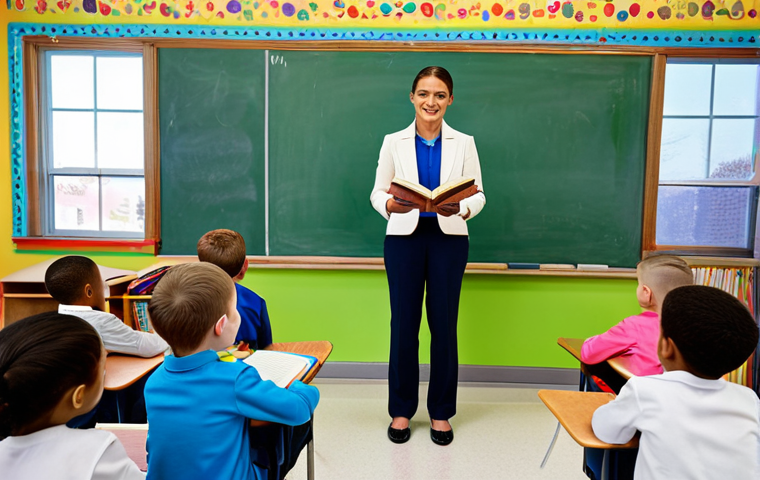 JLPT와 일본 내 자격증과의 연계성 연구 - A fully clothed professional architect in a modern, sunlit office, reviewing blueprints.  She is wea...