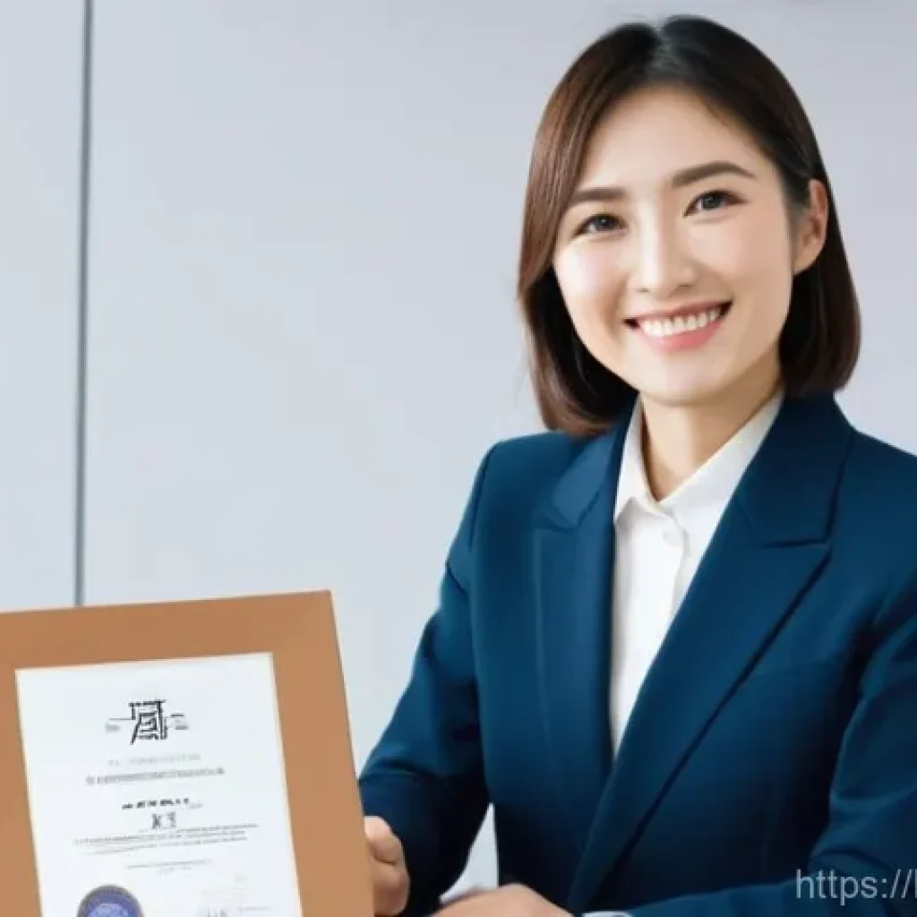 JLPT 자격증으로 일본 워킹홀리데이 도전하기 - **Prompt 1: JLPT Success in a Japanese Job Interview**
"A young adult, wearing a smart, modest b...