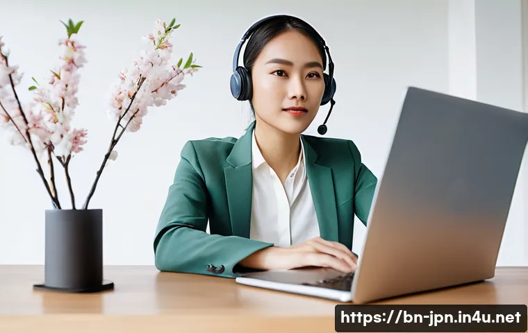 JLPT 자격증 활용 프리랜서 성공 비법 - **Prompt:** "A young, diverse female freelancer, dressed in smart business casual attire, is sitting...